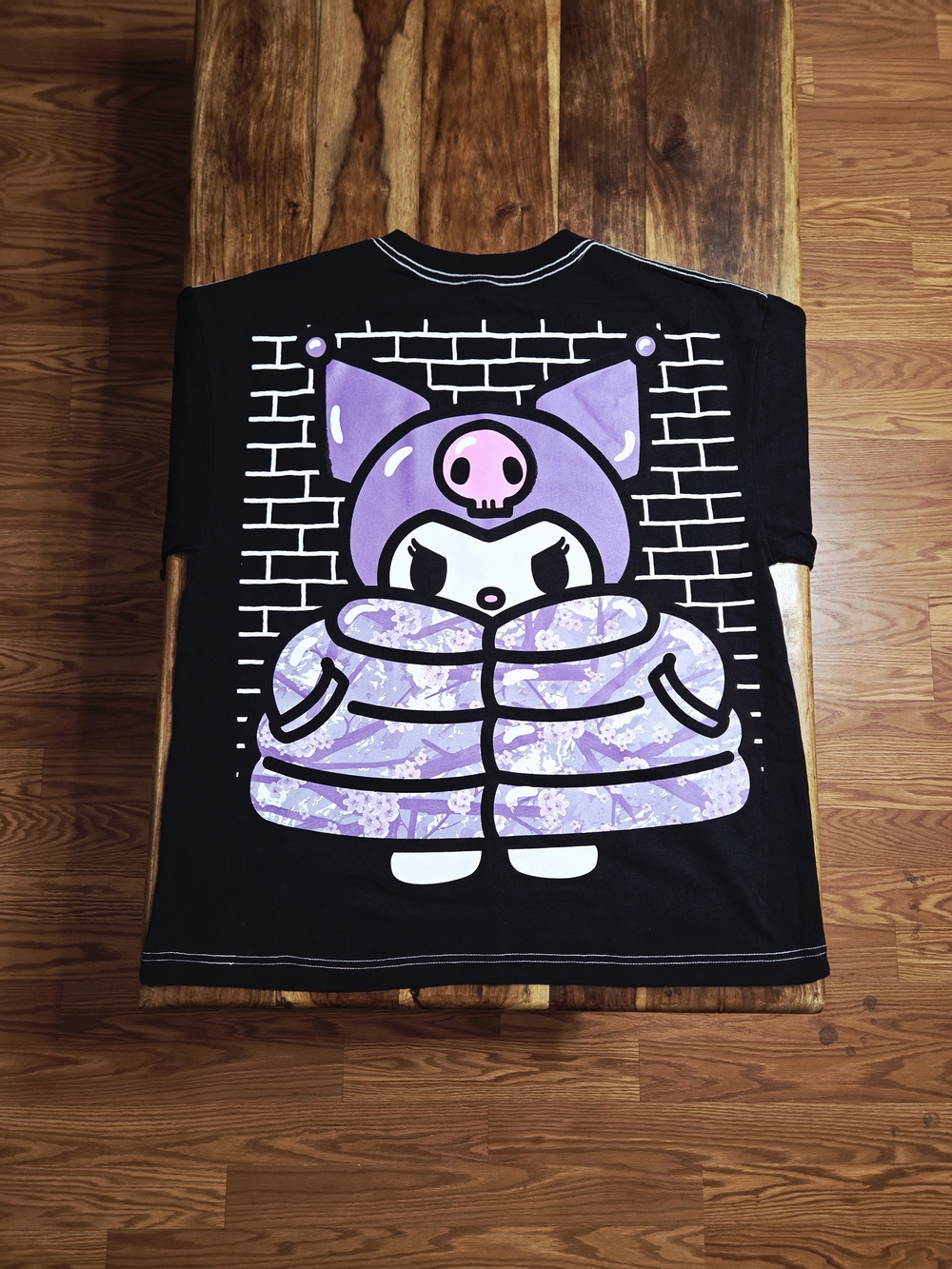 Hello Kitty "Kuromi" Graphic Black Tee